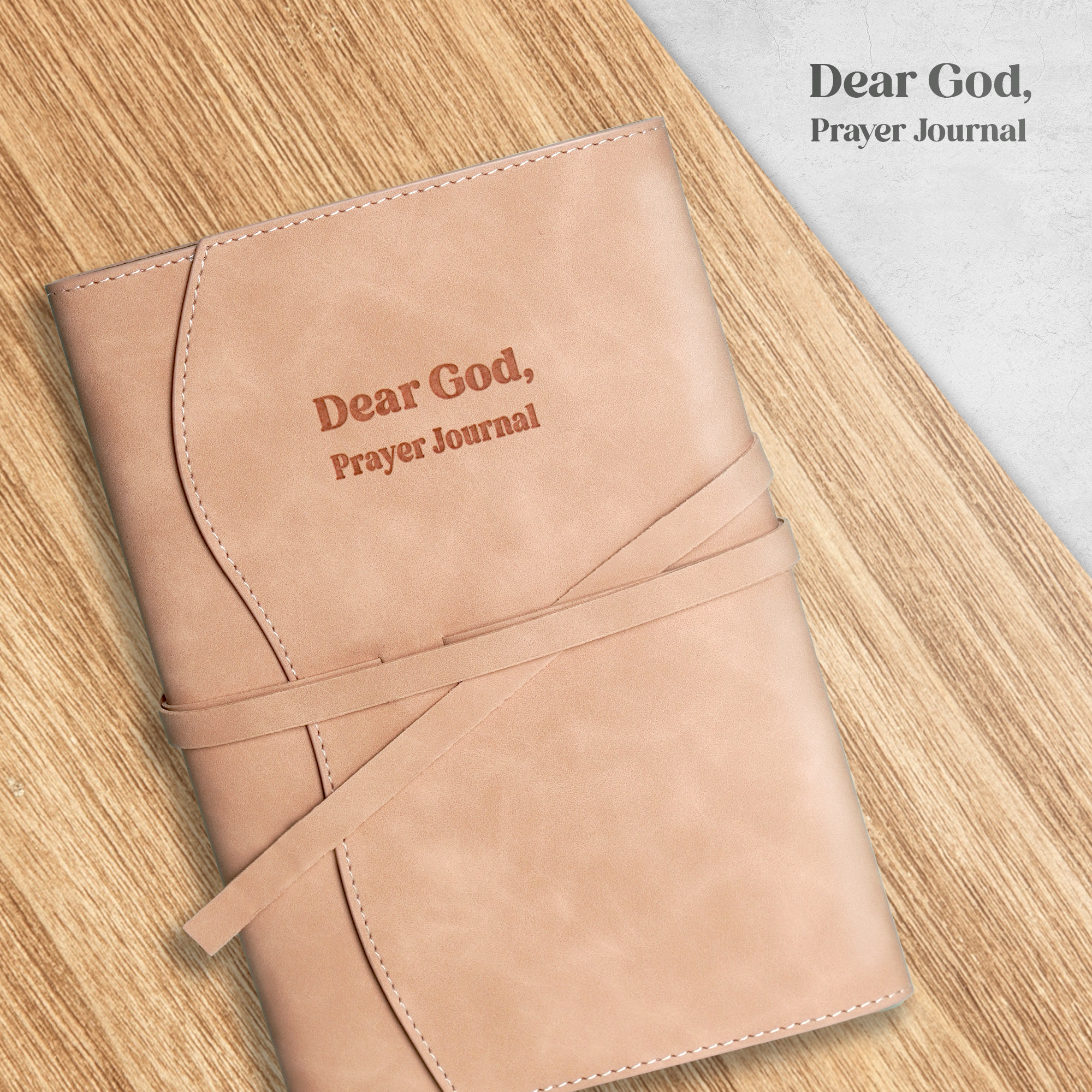 Dear God, Prayer Journal - Gray