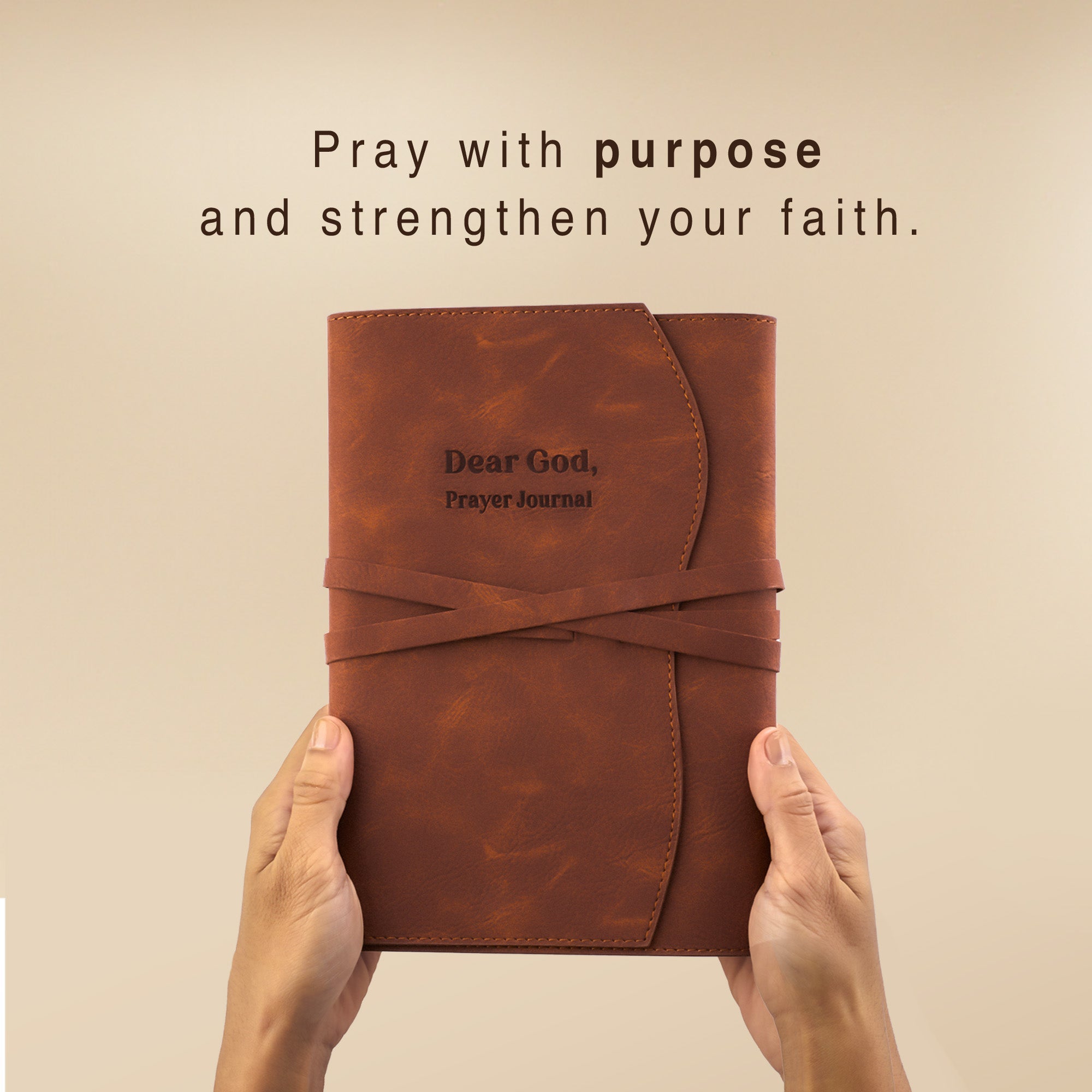 Dear God, Prayer Journal - Brown