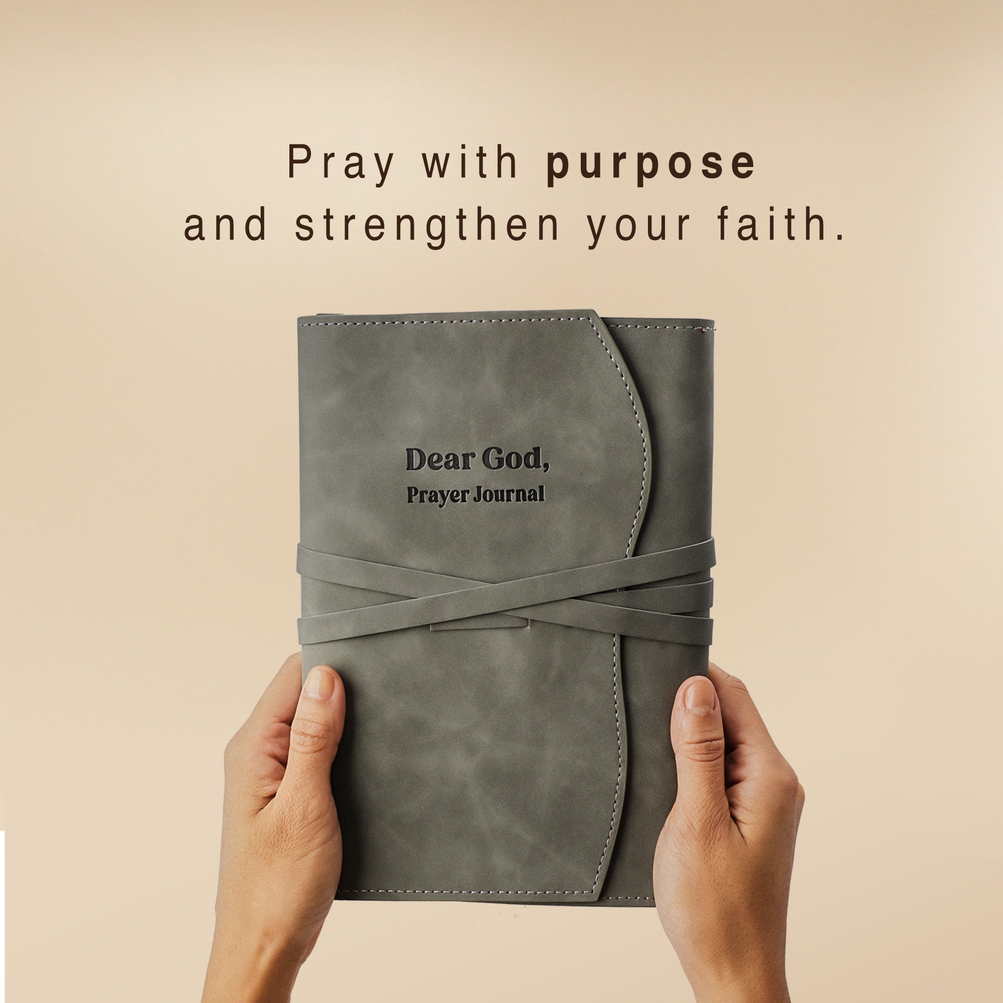 Dear God, Prayer Journal - Gray
