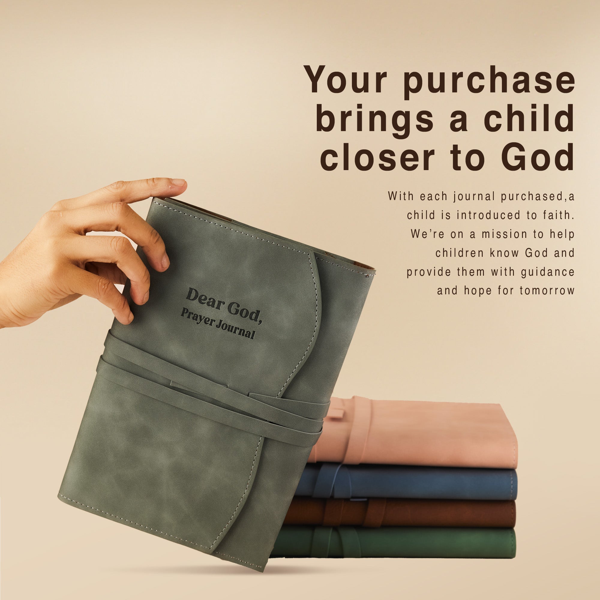 Dear God, Prayer Journal - Gray